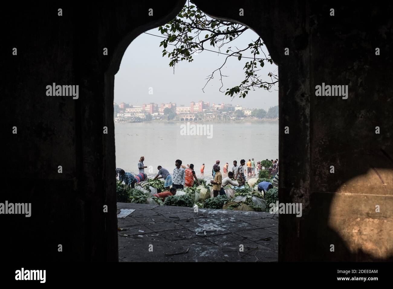 Mercato dei fiori di Kolkata Foto Stock