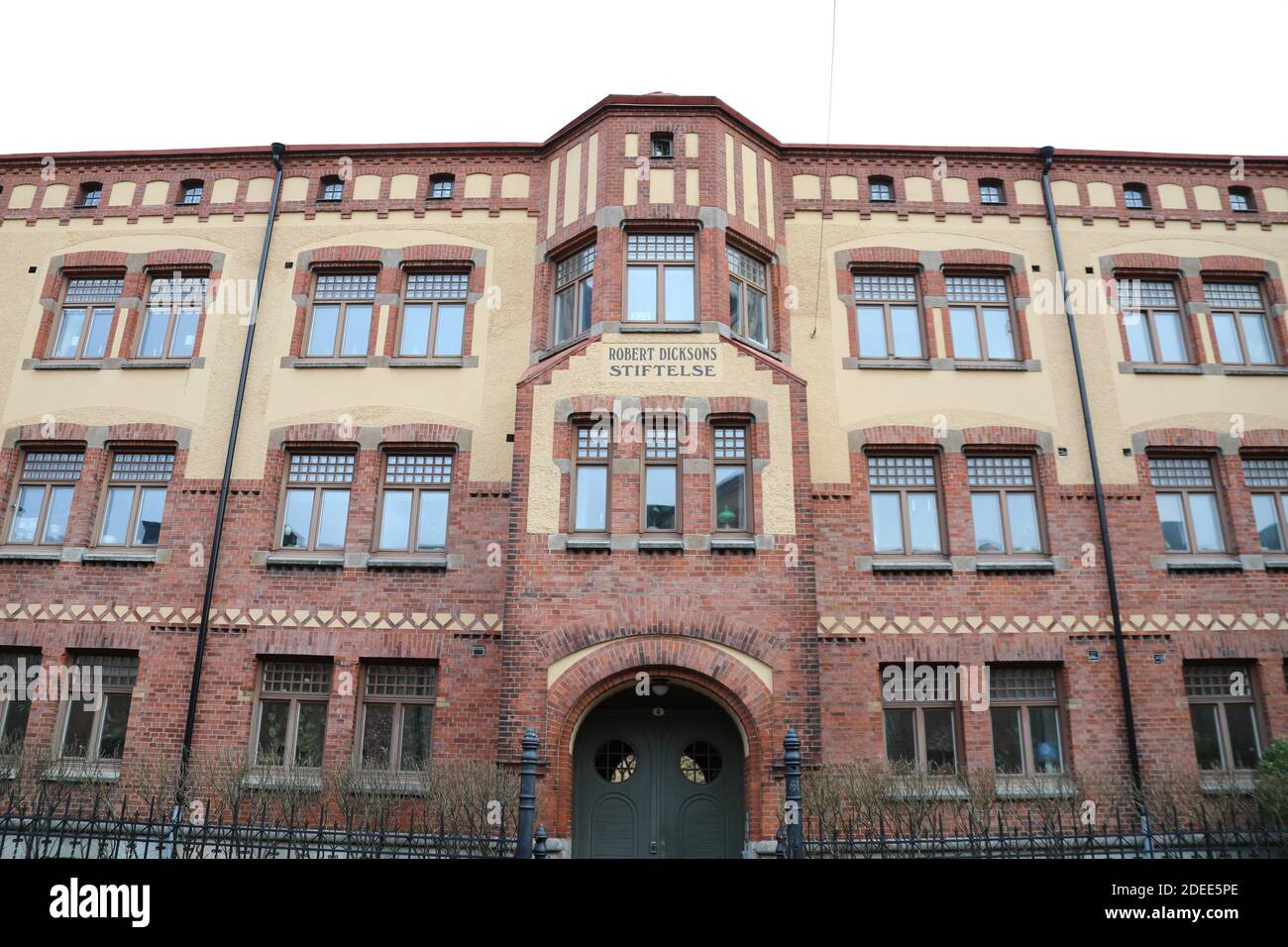 Robert Dicksons edificio residenziale a Haga nel vecchio lavoro Quartiere di Gothenburg Foto Stock