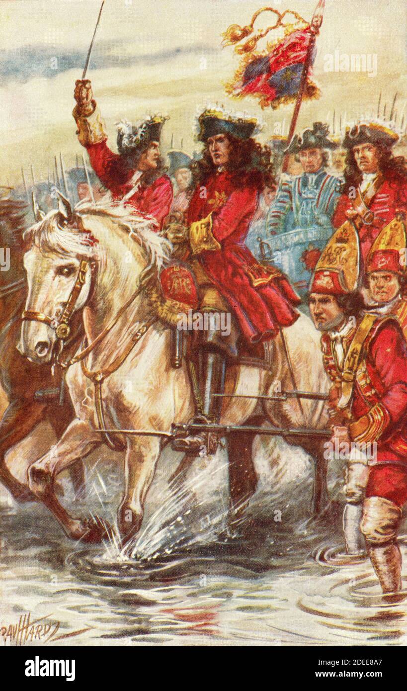 Generale Giovanni Churchill, i duca di Marlborough, i principe di Mindelheim, i conte di Nellenburg, Principe del Sacro Romano Impero, 1650 – 1722. Soldato e statista inglese. From British History in Pereperiod, pubblicato nel 1904. Foto Stock Generale Giovanni Churchill, i duca di Marlborough, i principe di Mindelheim, i conte di Nellenburg, Principe del Sacro Romano Impero, 1650 – 1722. Soldato e statista inglese. From British History in Pereperiod, pubblicato nel 1904. Foto Stock