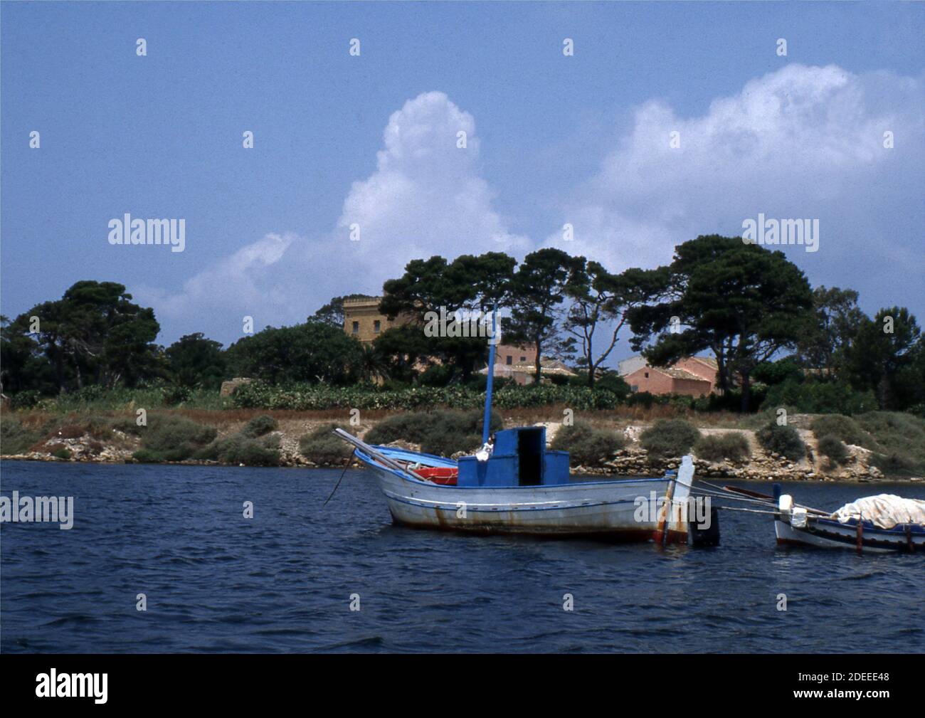Reportage Sicily, Italy, 1992, Mozia Islandi (scansionato dalla diapositiva Agfachrome) Foto Stock
