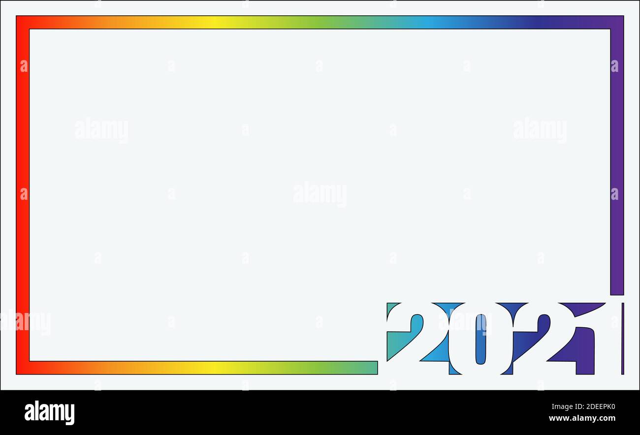 Biglietto d'auguri per Natale e Capodanno con 2021 anni. Illustrazione Vettoriale