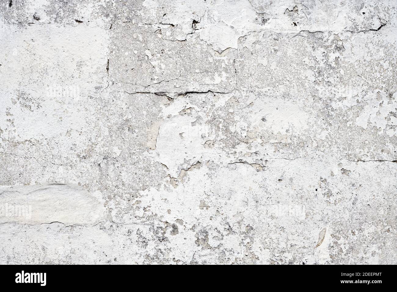 Vecchio muro di cemento usurato come sfondo, texture dettagliata Foto Stock