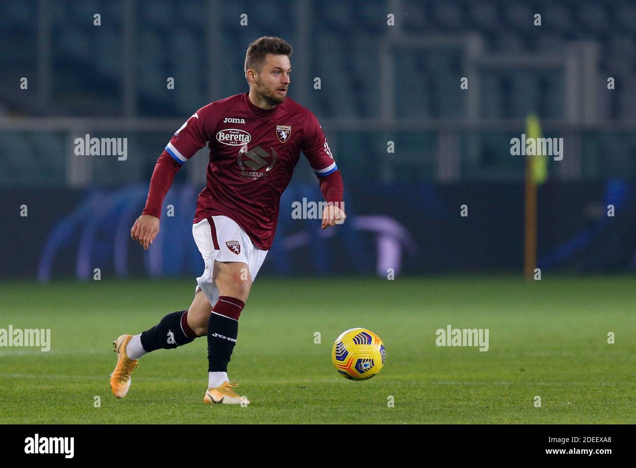 Stadio Olimpico Grande Torino, Torino, Italia, 30 Nov 2020, Karol Linetty (Torino FC) durante Torino FC vs UC Sampdoria, calcio italiano Serie A match - Foto Francesco Scaccianoce / LM Foto Stock