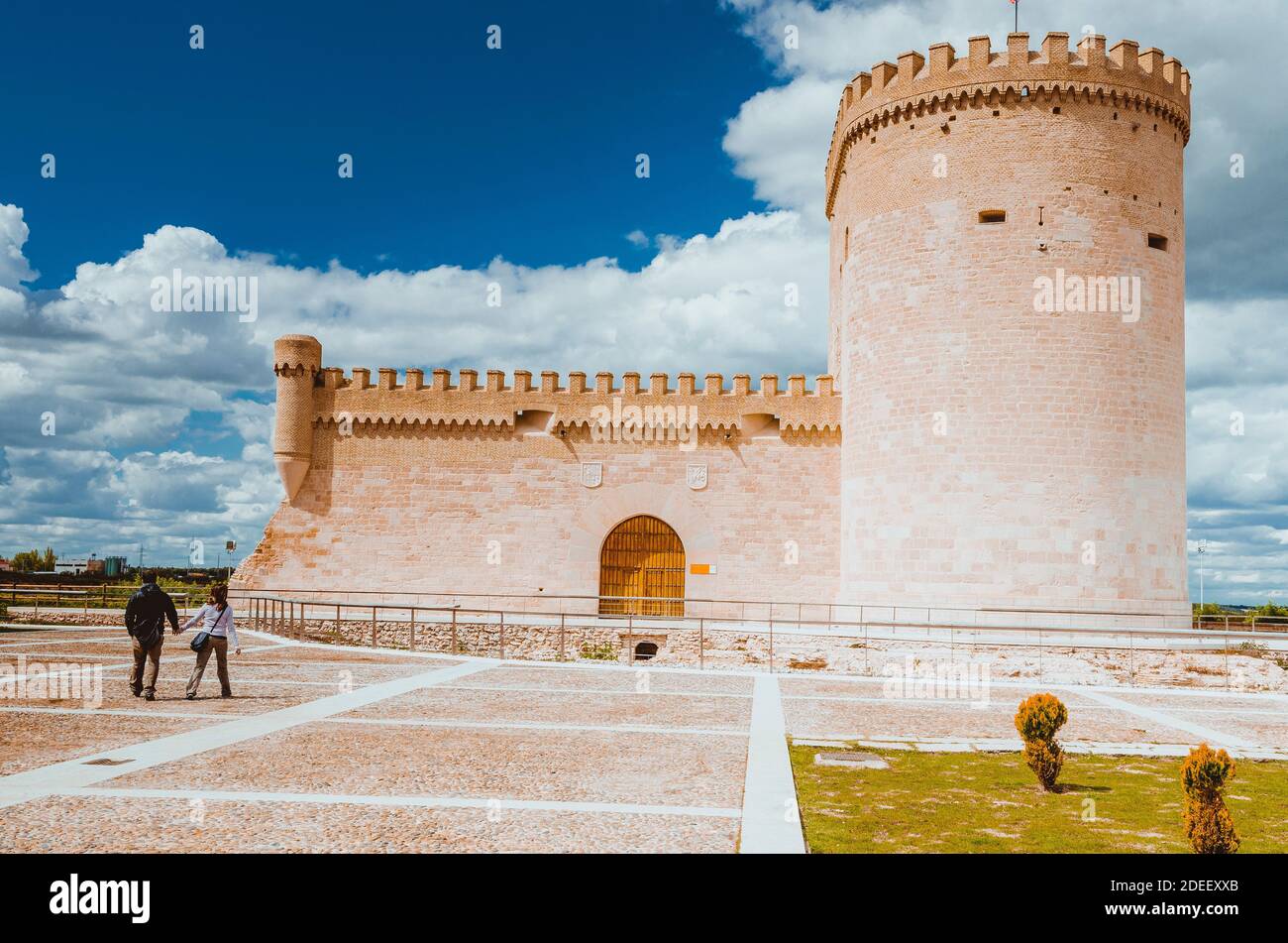 Il Castello di Arévalo, noto anche come Castello di Zúñiga, costruito tra il XII e il XVI secolo. Arévalo, Ávila, Castilla y León, Spagna, Europa Foto Stock