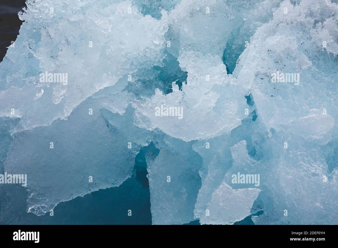 Blocco di ghiaccio del ghiacciaio Foto Stock