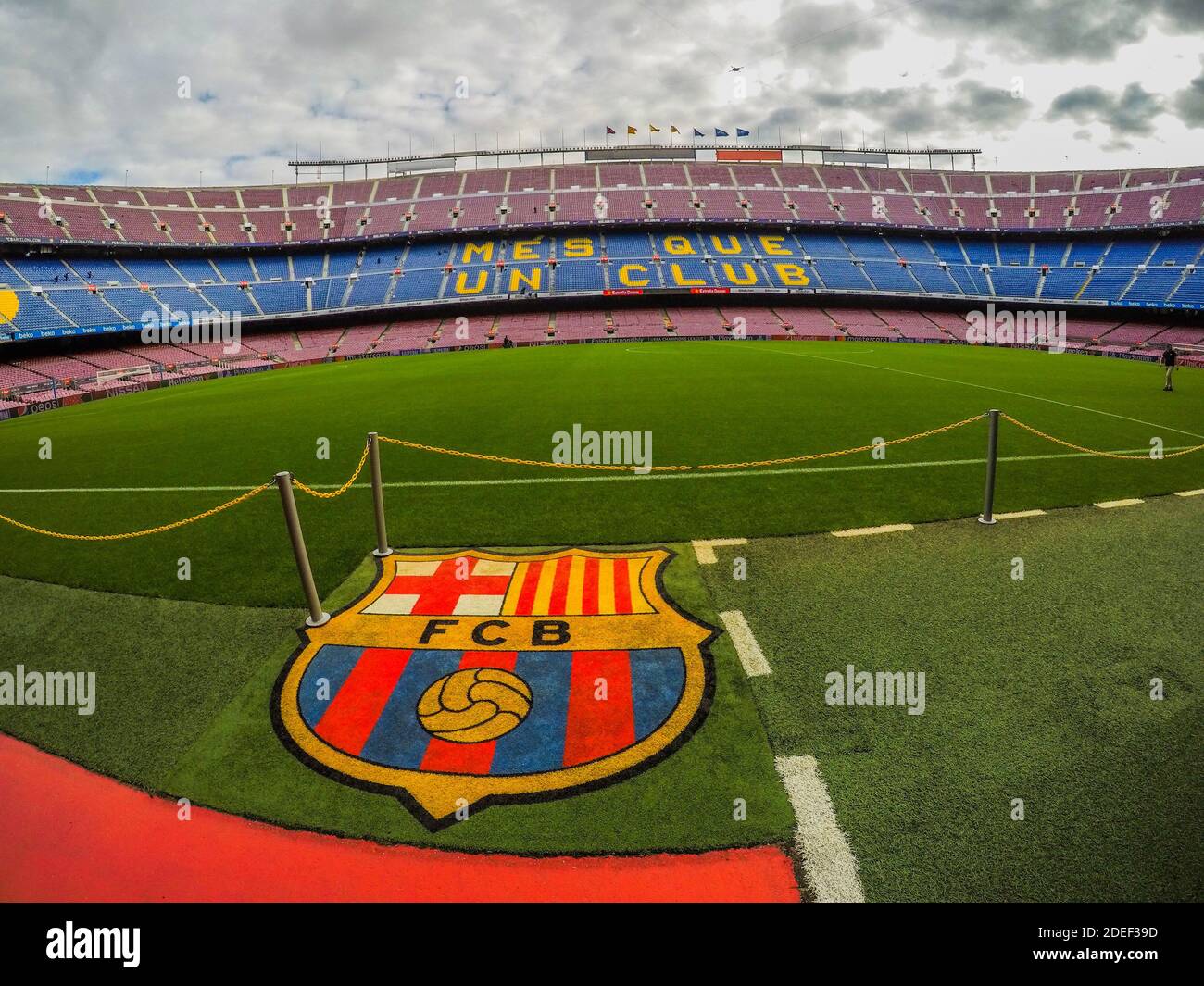 Nou Camp Stadium, Barcellona, Spagna Foto Stock