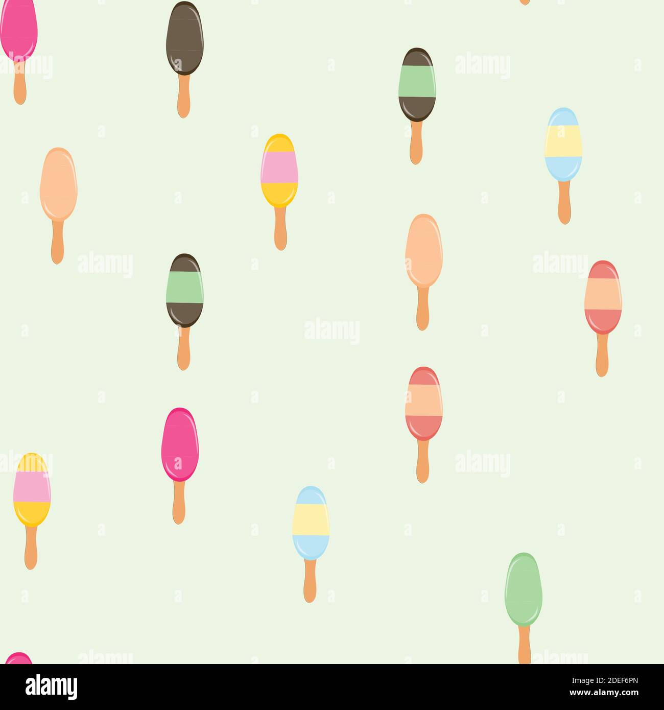 Schema senza cuciture sfondo con Ice Cream Vector Illustration Illustrazione Vettoriale