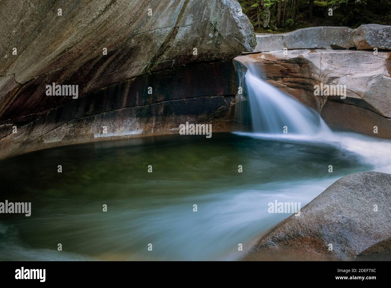 Una buca naturale di 20 piedi situata nel Franconia Notch state Park vicino a Lincoln, le White Mountains Foto Stock
