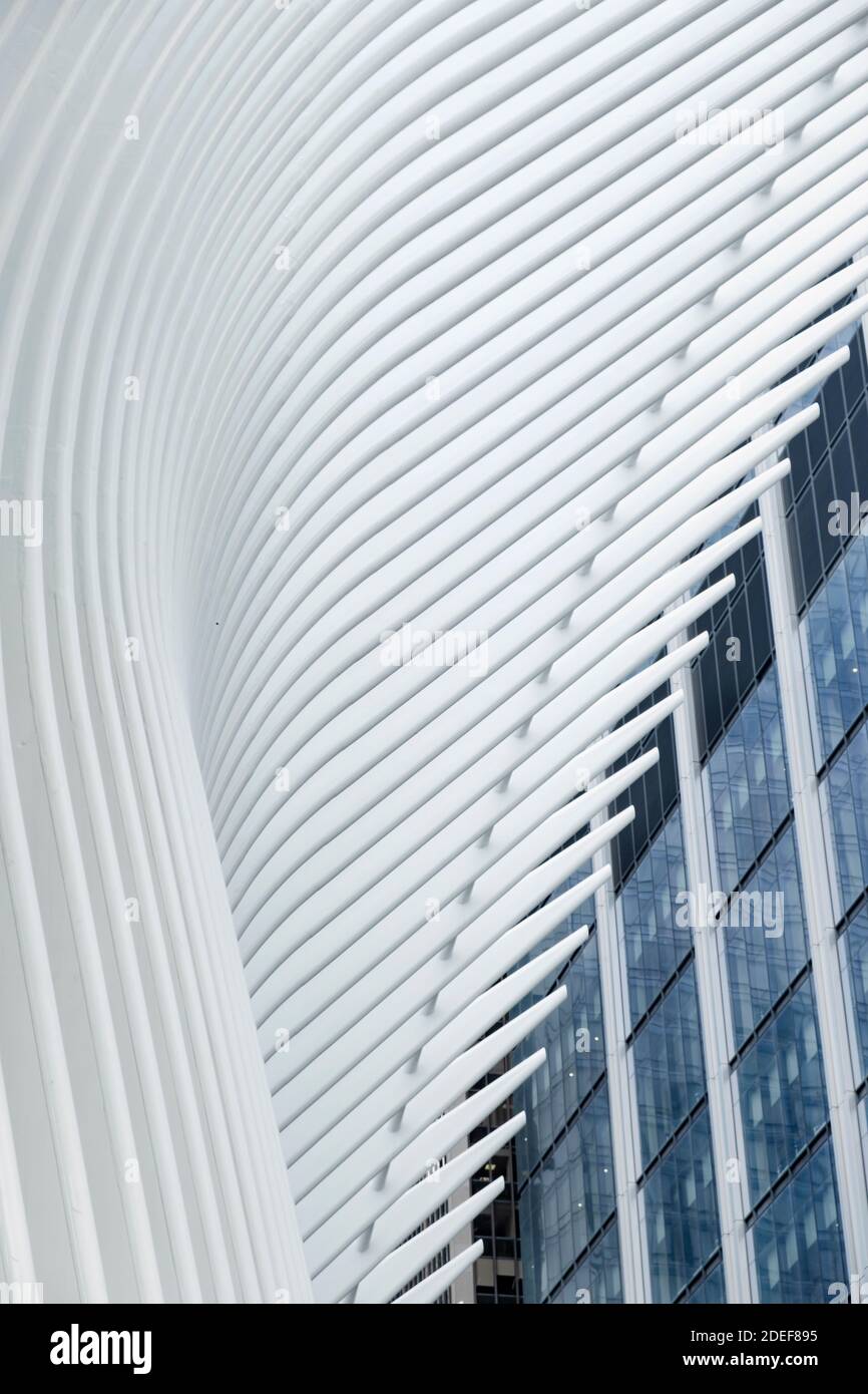 Riassunto dell'Oculus, World Trade Center, New York Foto Stock