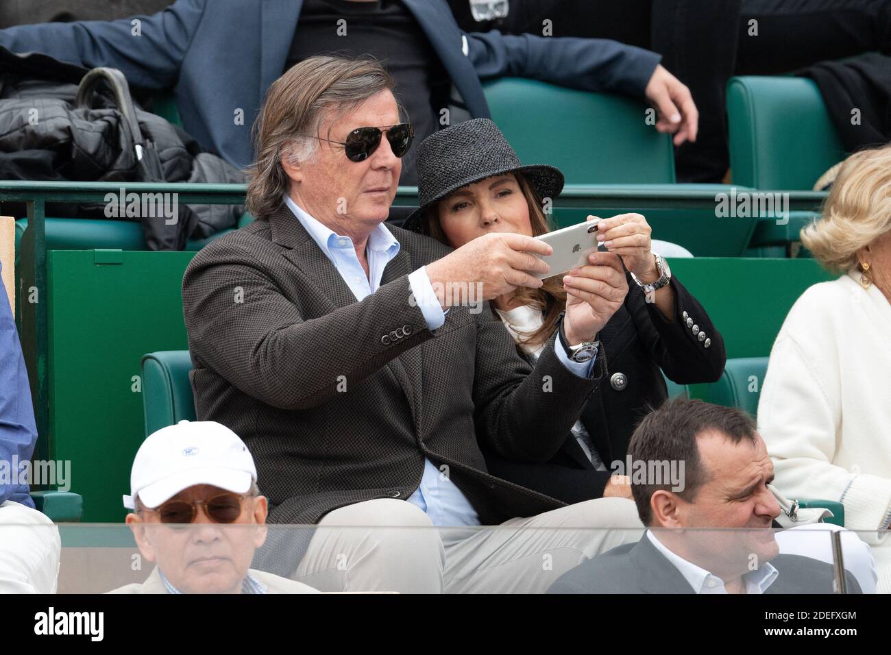 Adriano Panatta e sua moglie partecipano alla finale maschile del Rolex