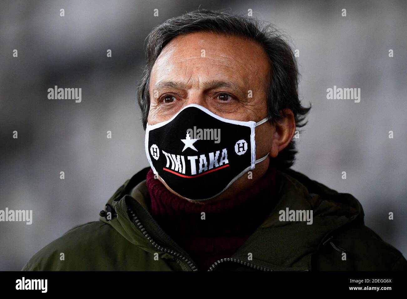 Torino, Italia - 30 novembre 2020: Piero Chiambretti partecipa alla Serie A Football Match tra Torino FC e UC Sampdoria. La partita terminò il cravatta del 2-2. Credit: Nicolò campo/Alamy Live News Foto Stock