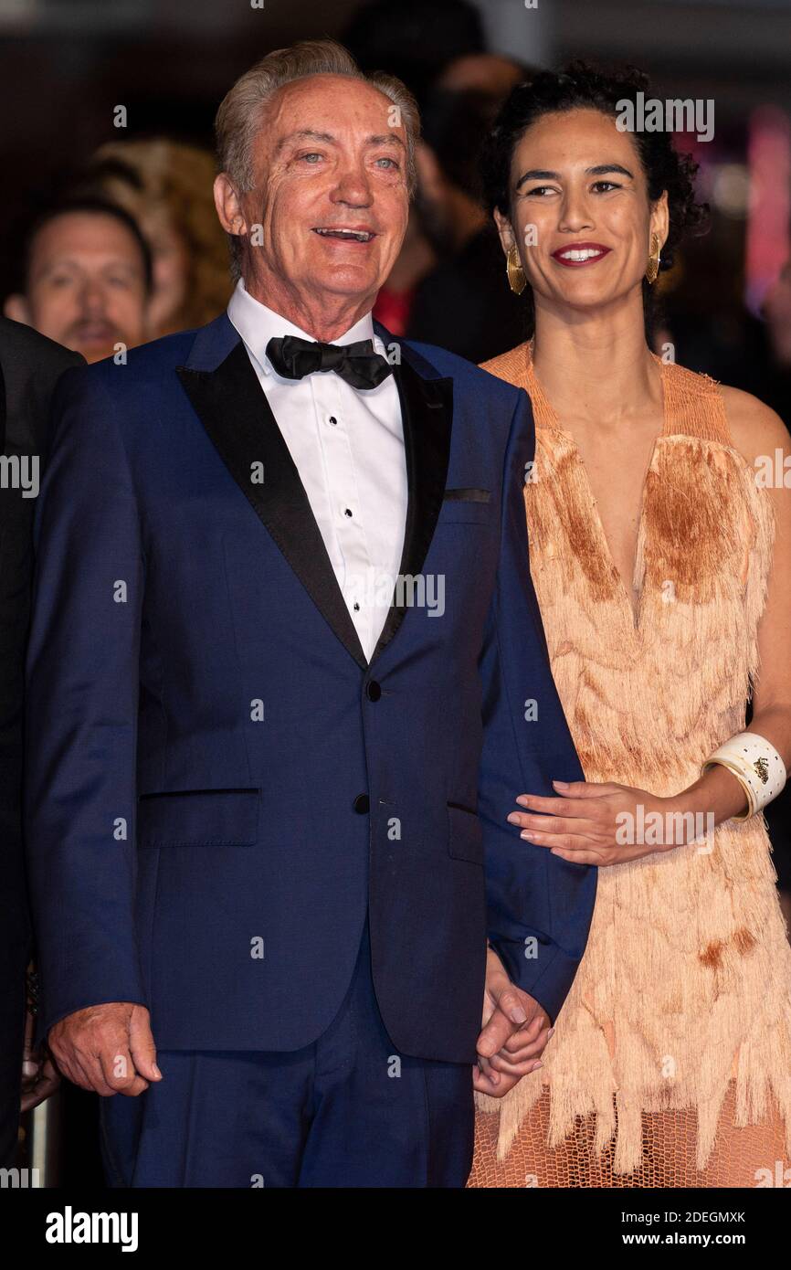 Barbara Colen e Udo Kier partecipano alla proiezione di 'Bacurau' durante il 72o Festival annuale del Cinema di Cannes il 15 maggio 2019 a Cannes, Francia. Foto di Lionel Hahn/ABACAPRESS.COM Foto Stock