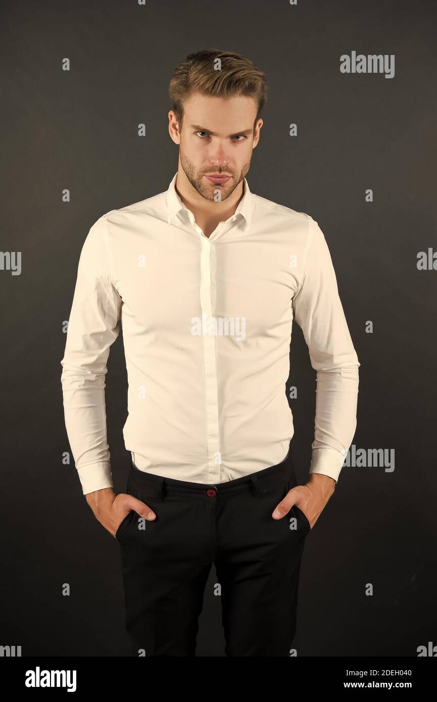 Camicia bianca e pantalone nero uomo deals