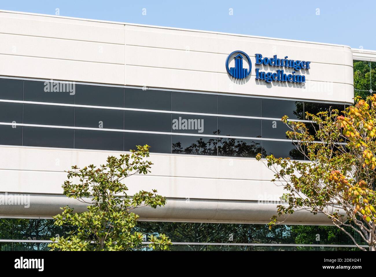 17 settembre 2020 Fremont / CA / USA - Boehringer Ingelheim ha sede a Silicon Valley; Boehringer Ingelheim Group è una delle più grandi farmacie del mondo Foto Stock