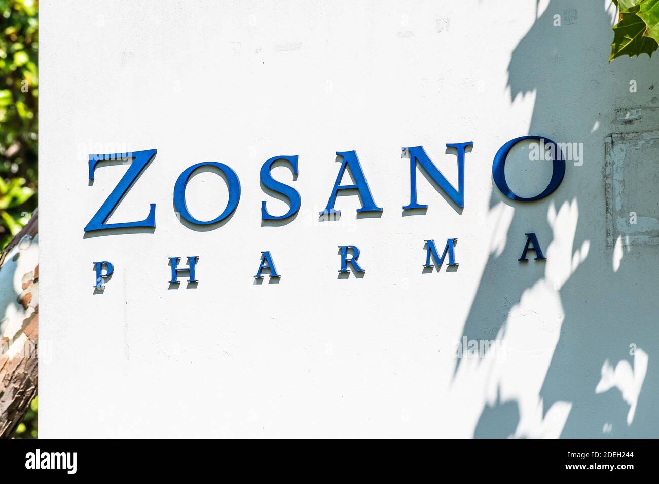 17 settembre 2020 Fremont / CA / USA - Zosano Pharma logo presso la loro sede centrale in Silicon Valley; Zosano Pharma Corporation fornisce un professionista biofarmaceutico Foto Stock