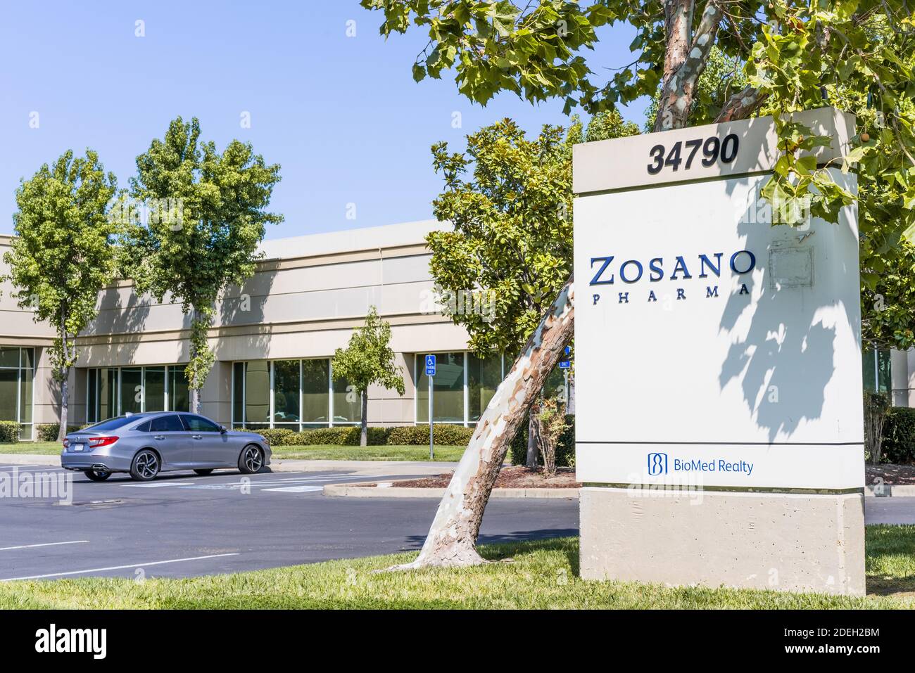 Set 17, 2020 Fremont / CA / USA - Zosano Pharma ha sede a Silicon Valley; Zosano Pharma Corporation fornisce prodotti biofarmaceutici e servizi Foto Stock