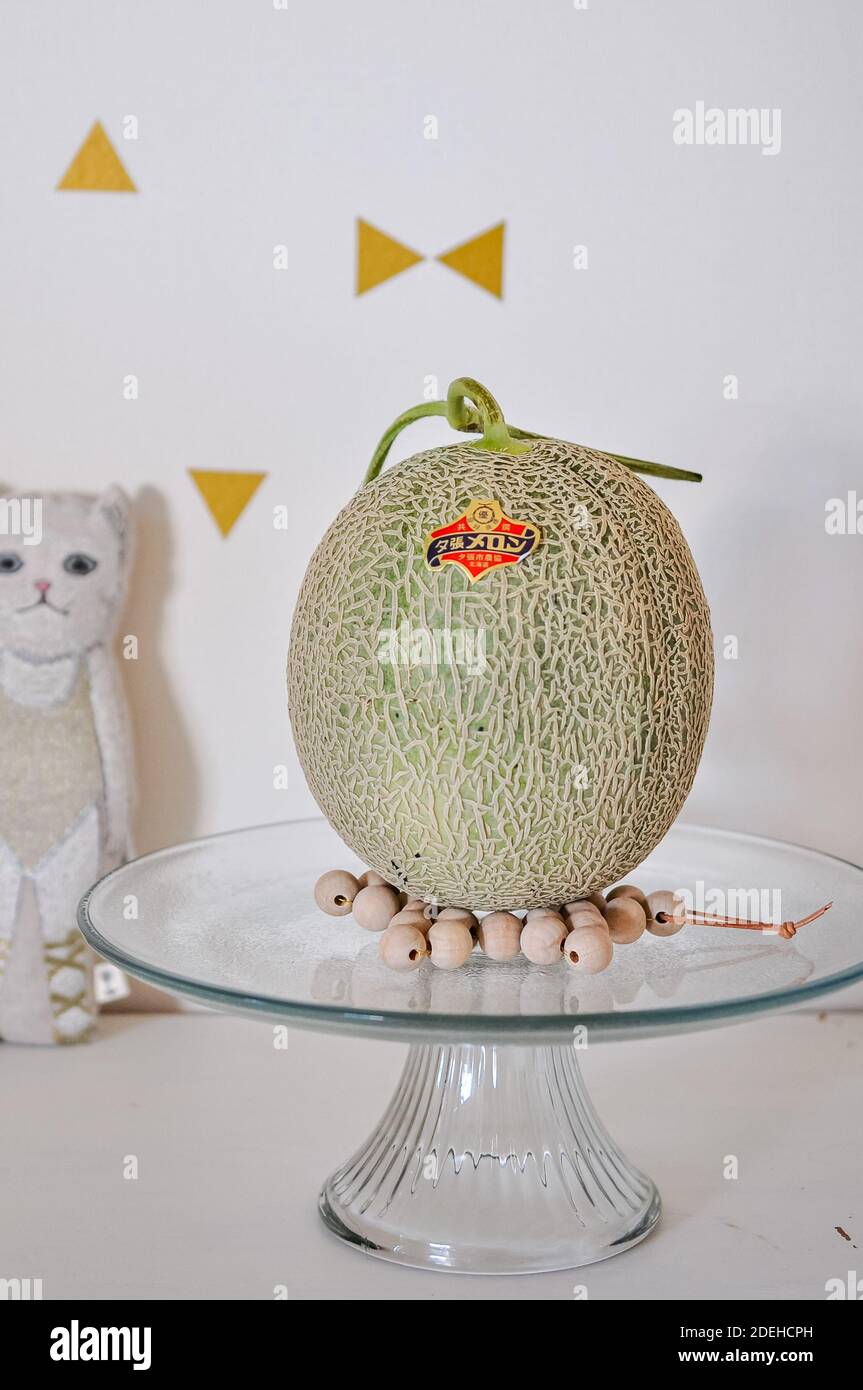 Yubari Melon, Hokkaido, Giappone Foto Stock