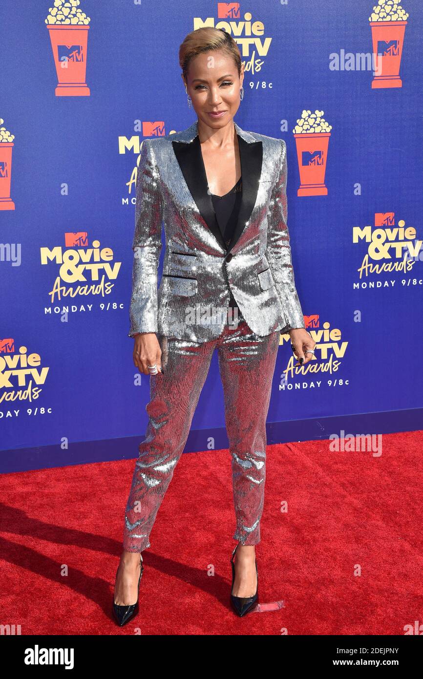 Jada Pinkett Smith partecipa al MTV Movie and TV Awards 2019 al Barker Hangar il 15 giugno 2019 a Santa Monica, CA, USA. Lionel Hahn/ABACAPRESS.COM Foto Stock