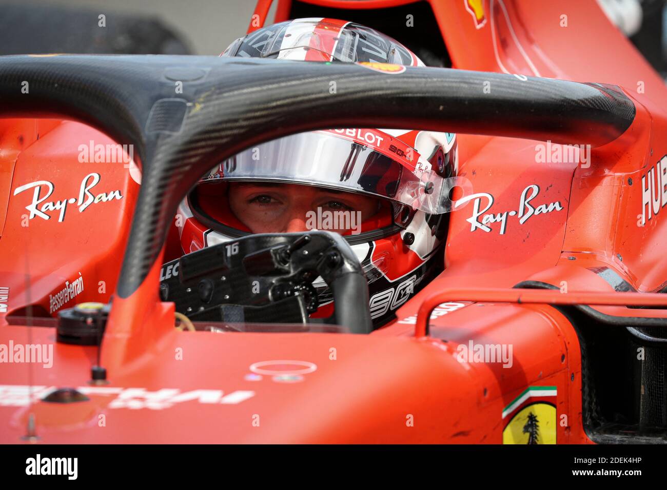 Charles Leclerc (Scuderia Ferrari) è classificato 3°, al Gran Premio di Francia 2019, le Castellet, Francia, il 23 giugno 2019. Foto di Marco Piovanotto/ABACAPRESS.COM Foto Stock