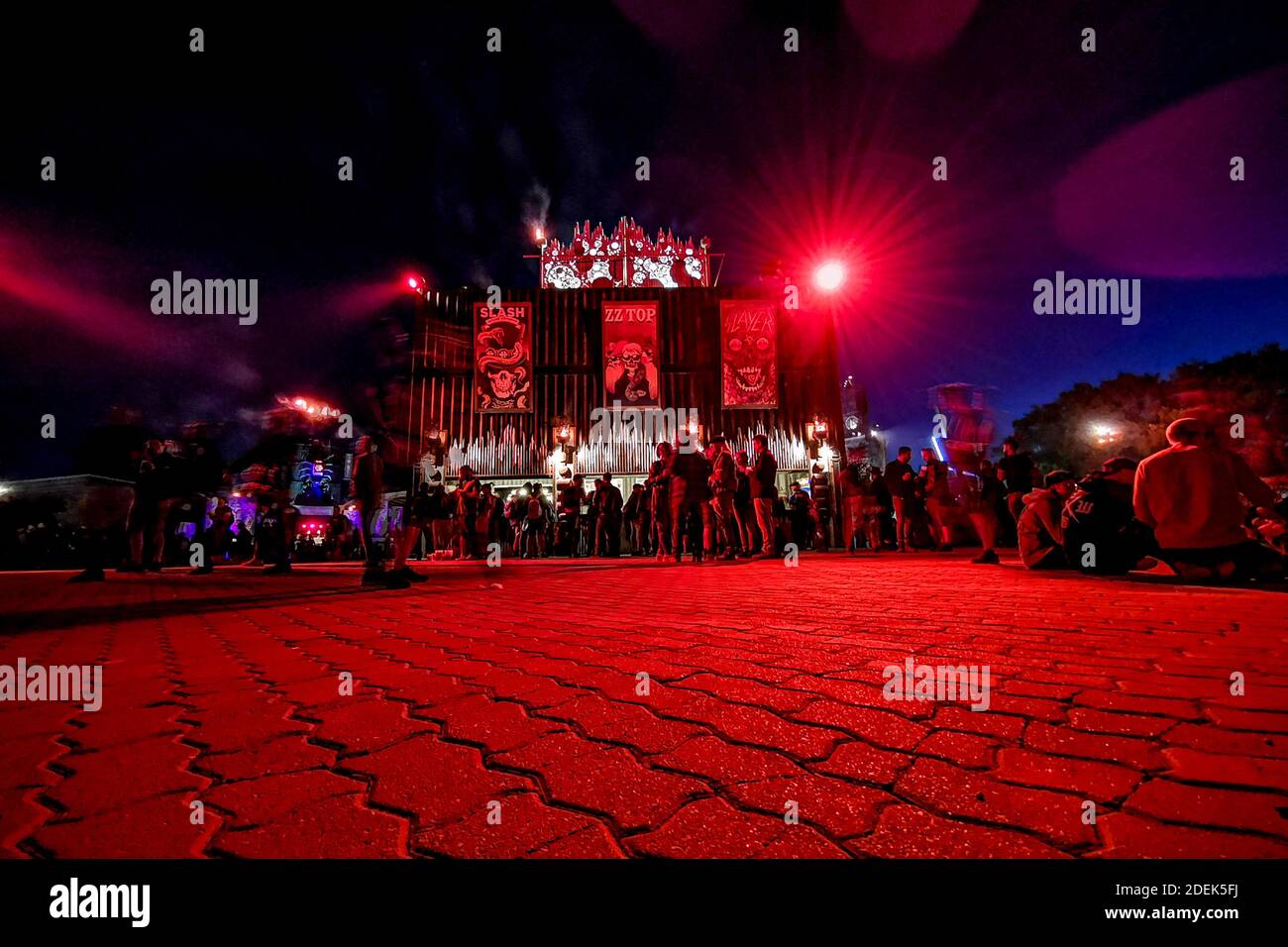 Atmosfera generale durante il festival all'aperto Hellfest il 23 giugno 2019 a Clisson, Francia Foto di Julien Reynaud/APS-Medias/ABACAPRESS.COM Foto Stock