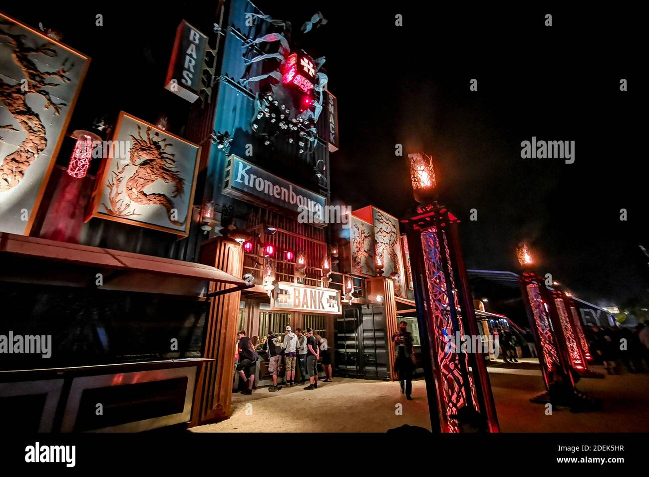 Atmosfera generale durante il festival all'aperto Hellfest il 23 giugno 2019 a Clisson, Francia Foto di Julien Reynaud/APS-Medias/ABACAPRESS.COM Foto Stock