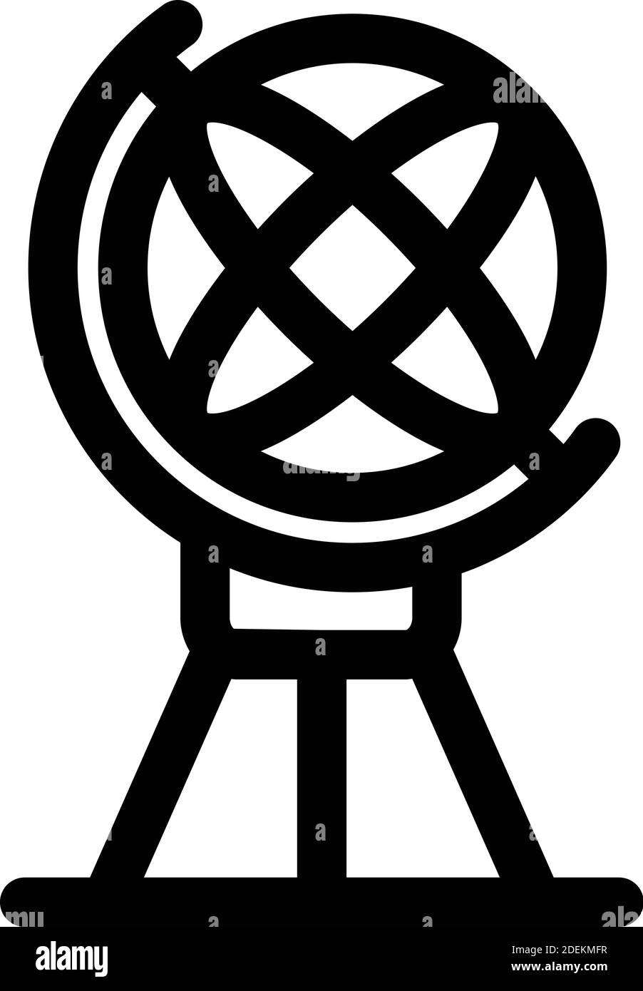 Atomium, Bruxelles, Belgio, Panorama icone vettoriali completamente modificabili Illustrazione Vettoriale