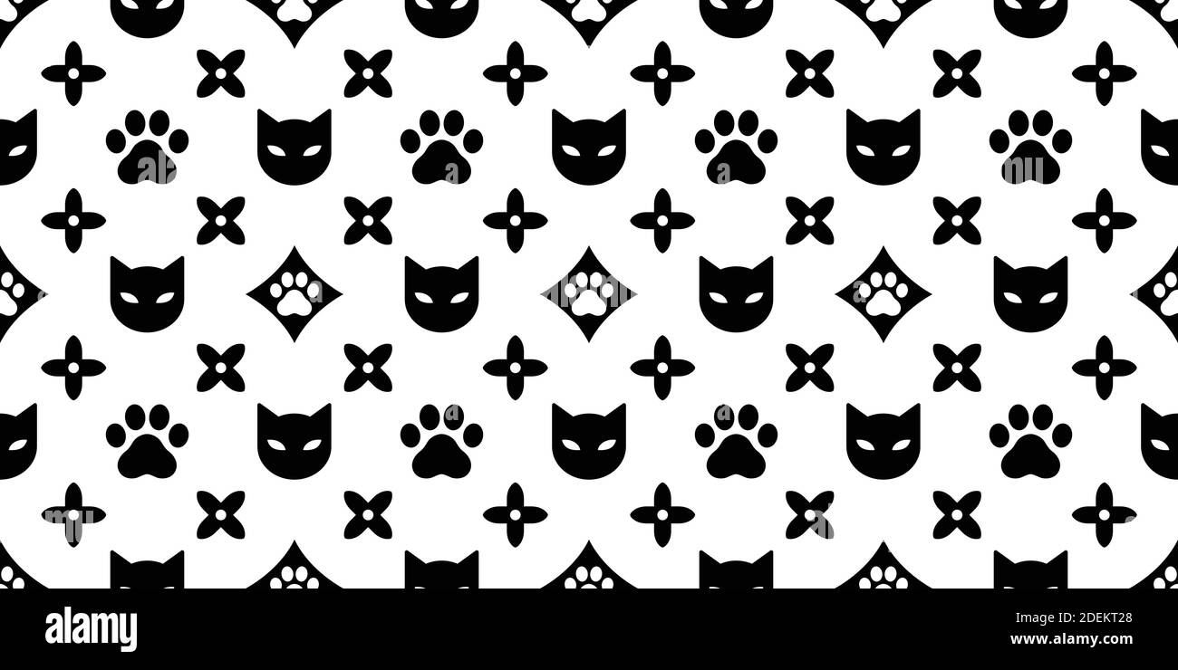 Gatti modello senza giunture. Sfondo dell'illustrazione vettoriale per la superficie, il disegno della t-shirt, la stampa, il poster, l'icona, il fotoricettore, i disegni grafici. Illustrazione Vettoriale