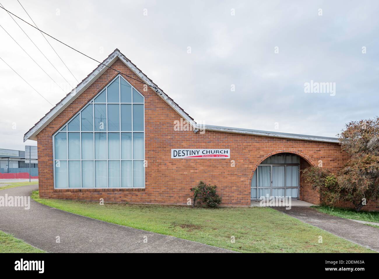 La cappella Taree della Chiesa del Destiny fondata a New La Zelanda nel 1998 da Brian e Hannah Tamaki e ha Da allora diffuso in Australia Foto Stock