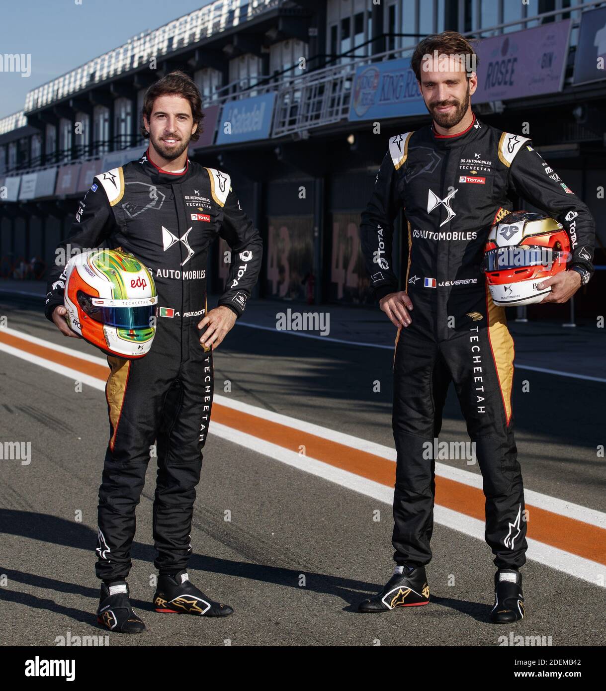 DA COSTA Antonio Felix (por), DS Techeetah, DS e-tense FE20, ritratto e VERGNE Jean-Eric (fra), DS Techeetah, DS e-tense FE20, / LM Foto Stock