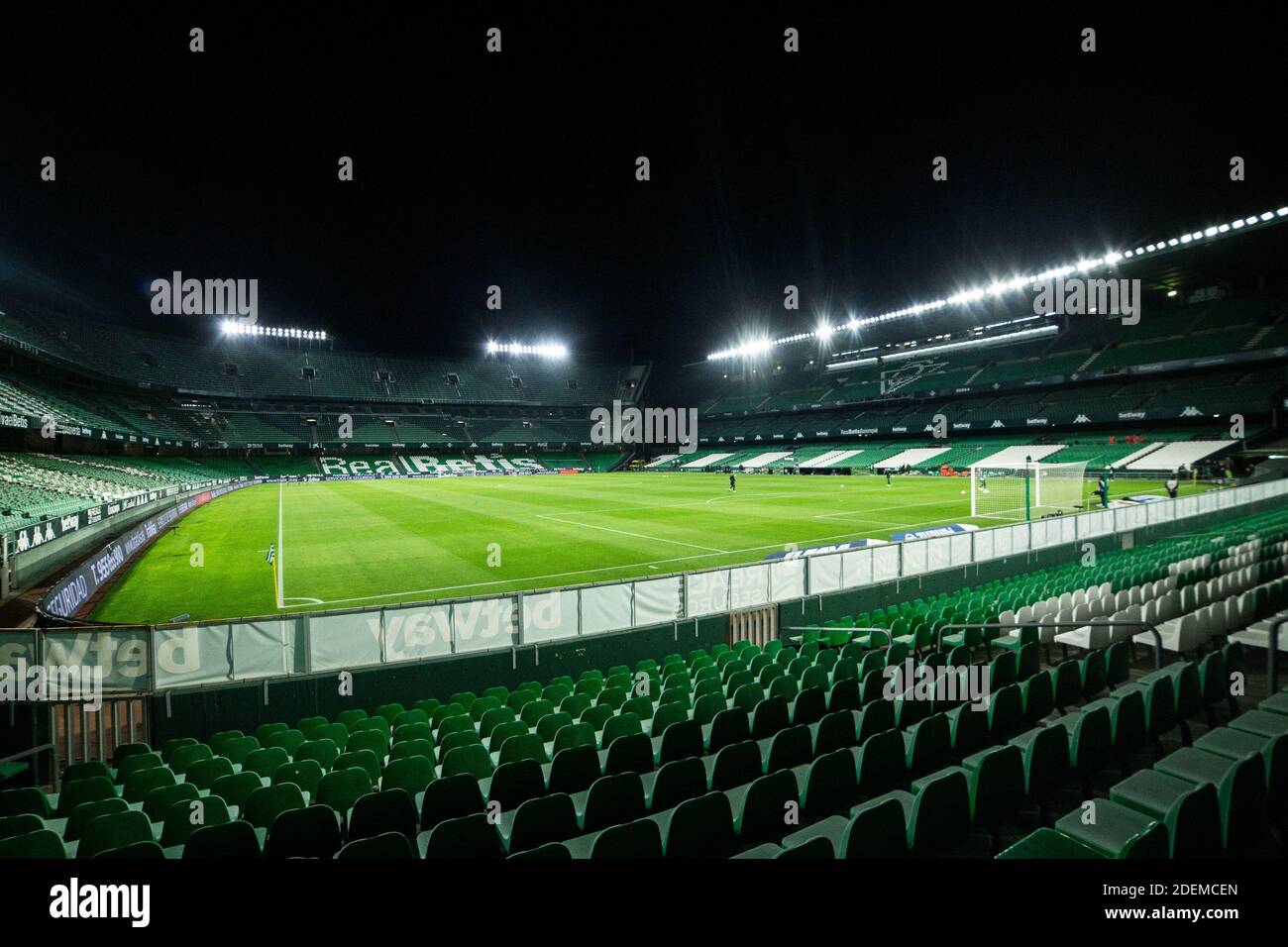 Vista generale interna durante il campionato spagnolo di calcio la Liga Corrispondenza tra Real Betis Balompie e Sociedad Deportiv / LM Foto Stock