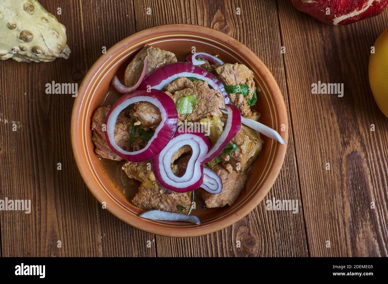 Nkwobi - il gustoso contorno nigeriano proviene dalla tribù Igbo, situata nella parte sud-orientale della Nigeria Foto Stock