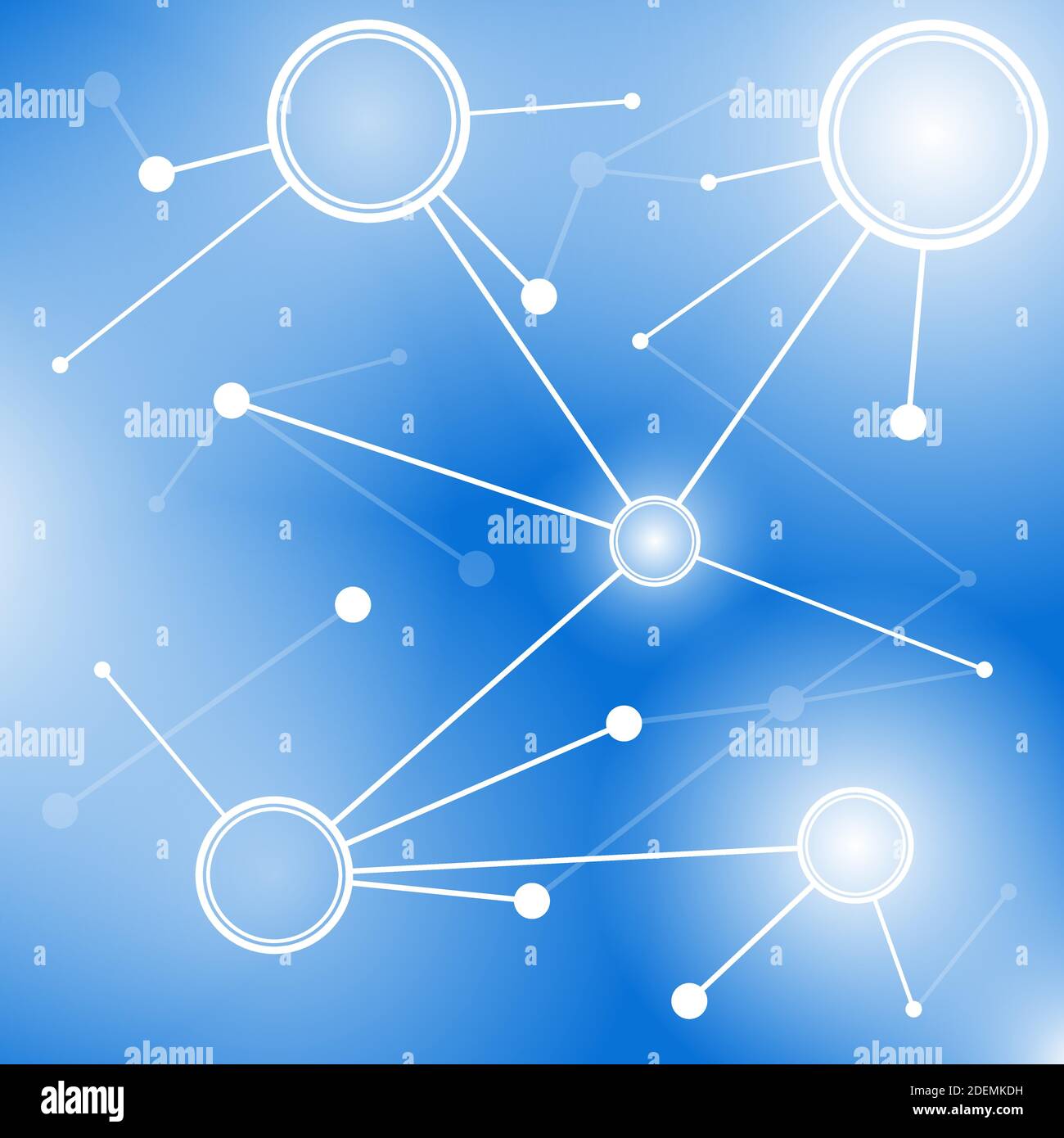 illustrazione vettoriale del concetto di rete e di rete Illustrazione Vettoriale