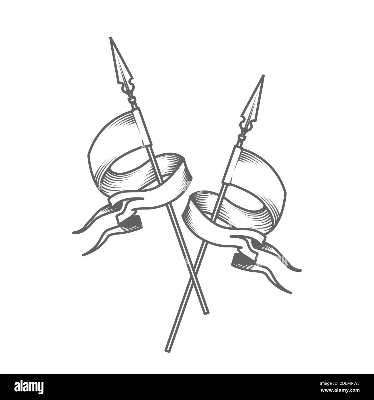 bandiere medievali - 4 Stendardi araldici Foto e Immagini Stock in Bianco e Nero - Alamy