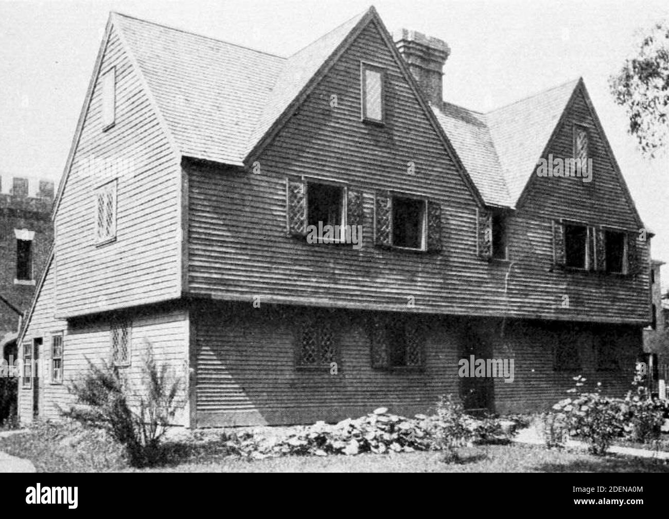 La John Ward House è un monumento storico nazionale al 132 di Essex Street a Salem, Massachusetts, Stati Uniti. Foto Stock