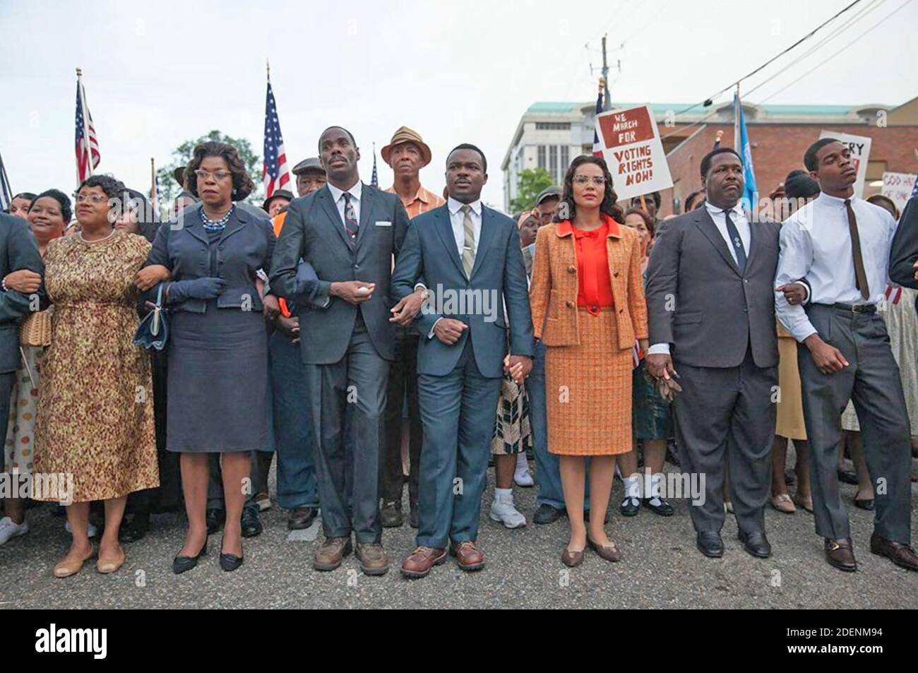 SELMA 2014 Paramount Pictures film con David Oyelowo centro come Dr. Martin Luther King accanto a Carmen Ejogo come Coretta Scott King Foto Stock