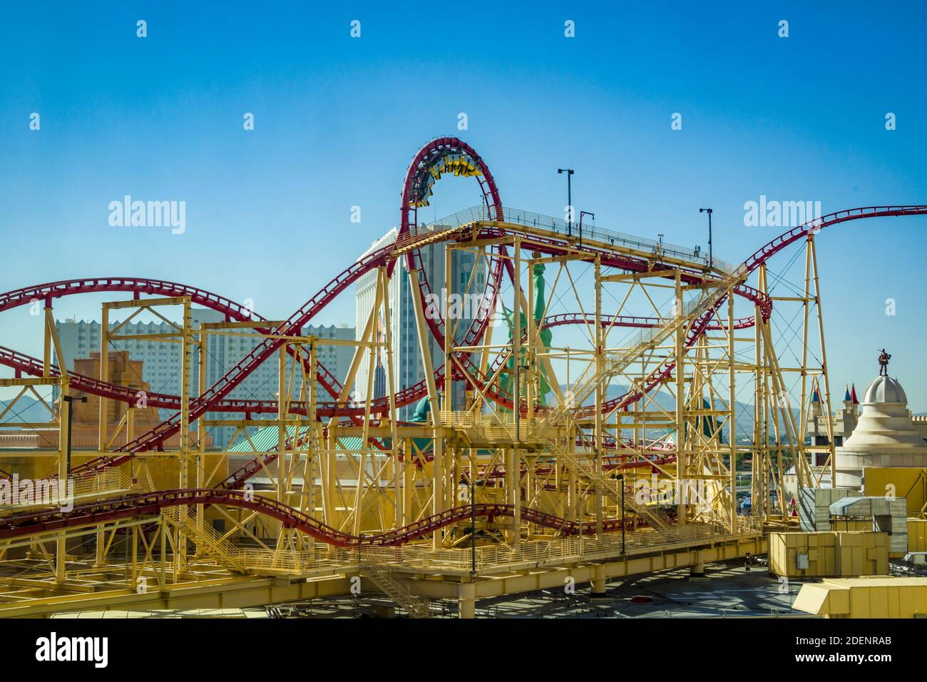 Las Vegas, Nevada, New York, New York, Roller Coaster Foto Stock