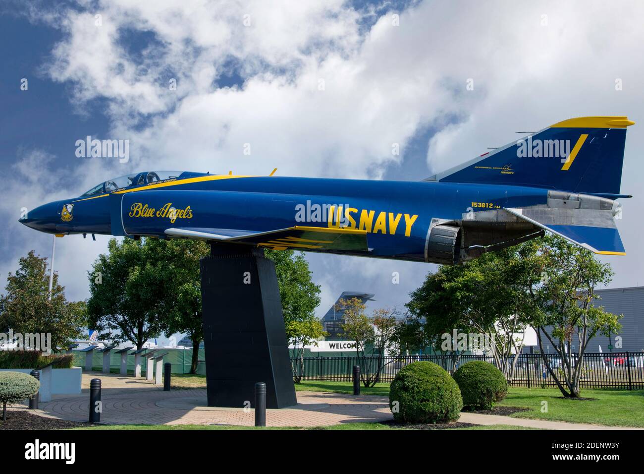 US Navy Blue Angels F-4J Phantom II Jet Foto Stock