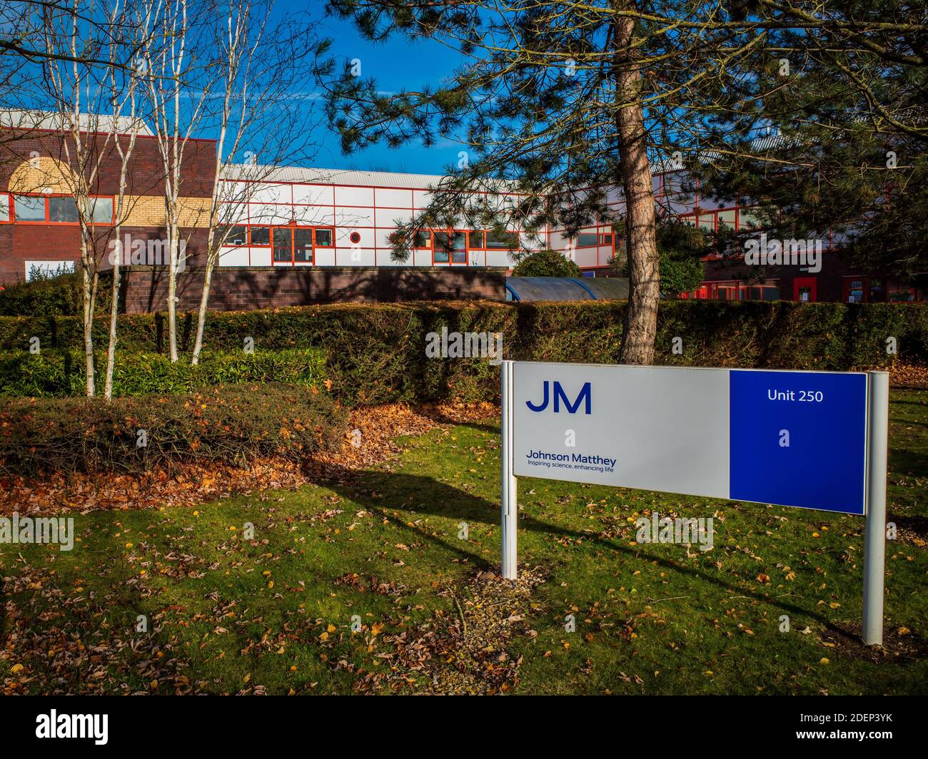 Johnson Matthey Life Sciences Cambridge - JM all'interno del Cambridge Science Park. Foto Stock