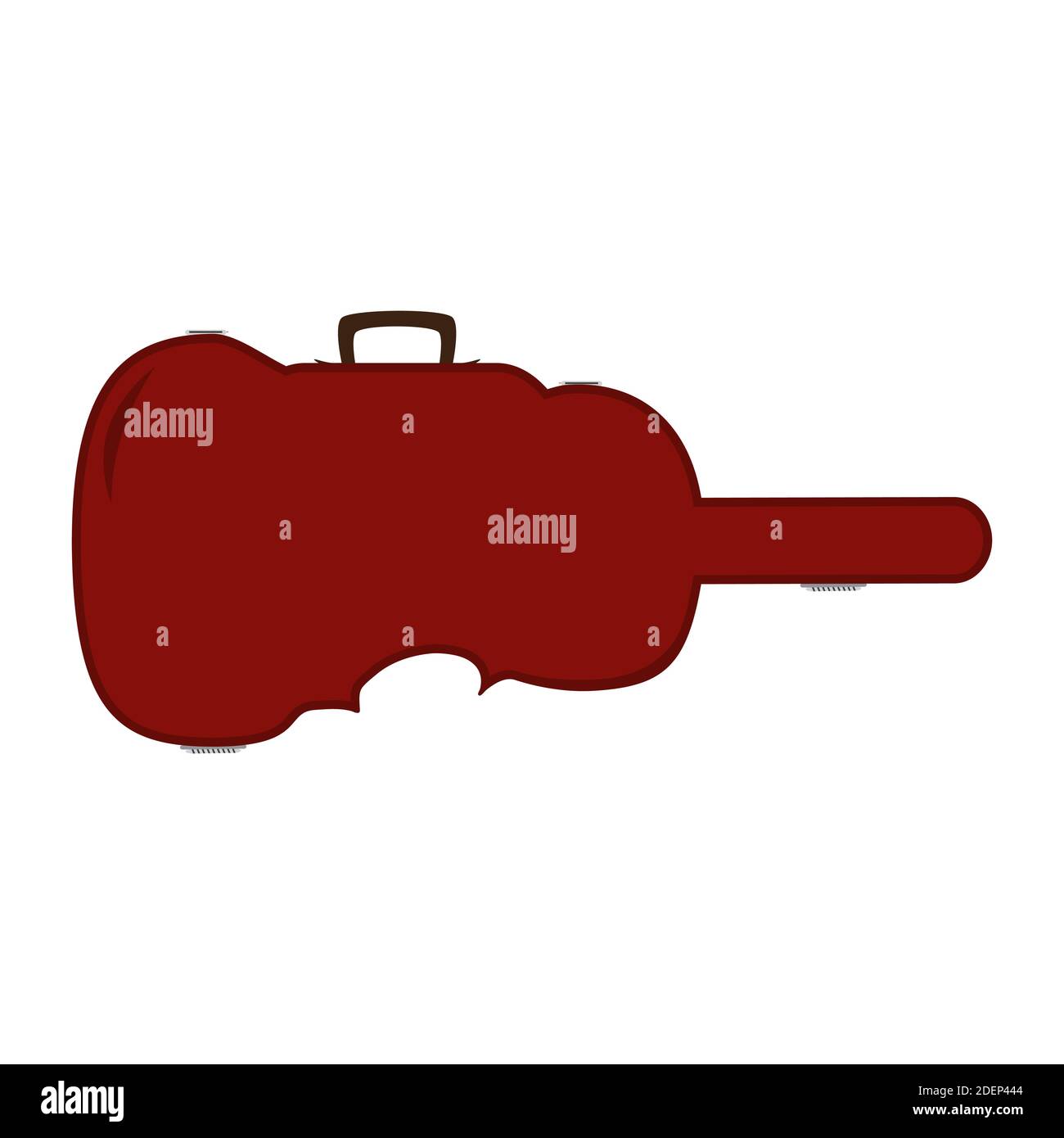 Immagine piatta vettoriale della custodia per violino Illustrazione Vettoriale