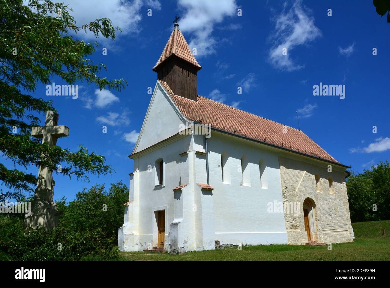 L'Ascensione di nostro Signore è una chiesa cattolica romana (Árpád età), contea somogy, Ungheria, Magyarország, Europa Foto Stock