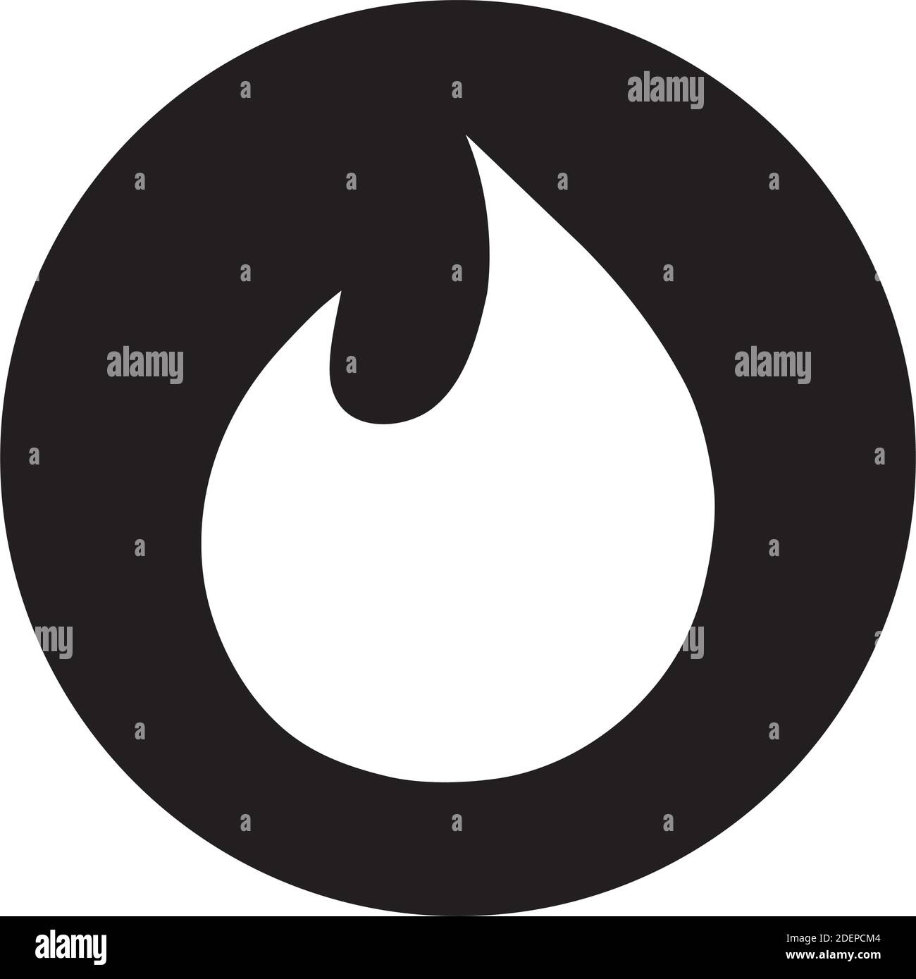 icona stile silhouette del logo dei social media tinder Illustrazione Vettoriale