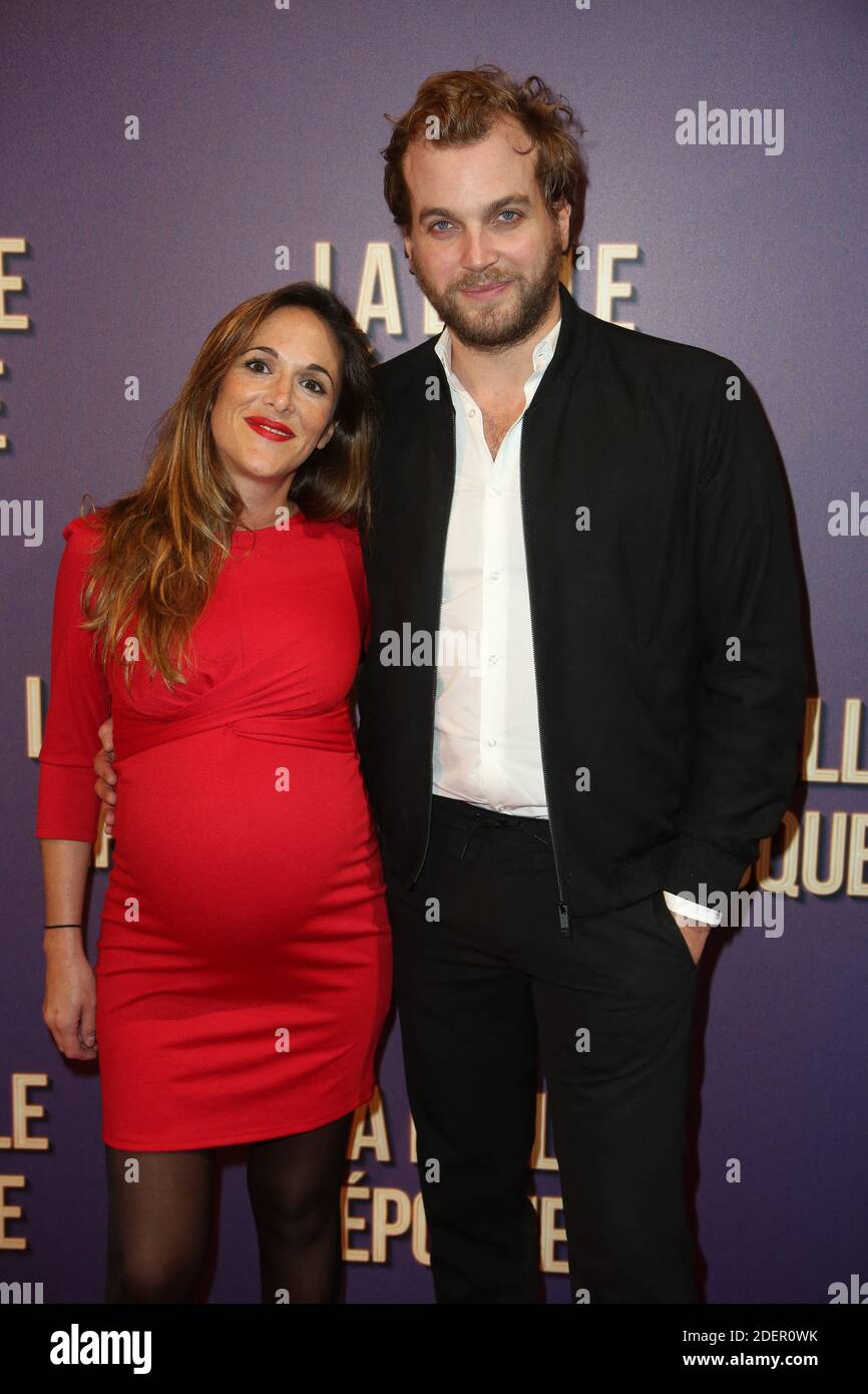 Victoria Bedos et son compagnon Romuald Battesti lors de la Premiere de 'la Belle Epoque', au Gaumont Opera a Parigi, Francia, le 17 Ottobre 2019. Foto di Jerome Domine/ABACAPRESS.COM Foto Stock