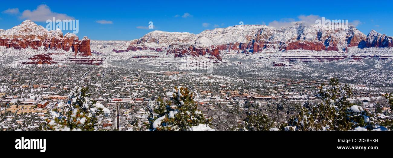 Inverno a Sedona, Arizona, Stati Uniti. Foto Stock