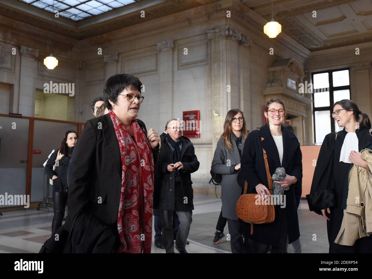 L'ex presidente del Syndicat de la magistrature Françoise Martres arriva alla Corte d'appello di Parigi il 13 novembre 2019. Foto di Patrice Pierrot/Avenir Pictures/ABACAPRESS.COM Foto Stock