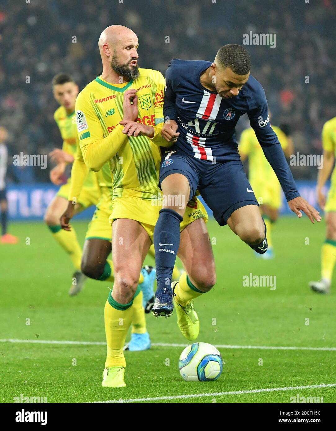 Kylian Mbappe del PSG durante la partita di calcio Ligue 1 Paris Saint- Germain (PSG) contro FC Nantes (FCN) allo stadio Parc des Princes di Parigi,  Francia, il 4 dicembre 2019. PSG ha