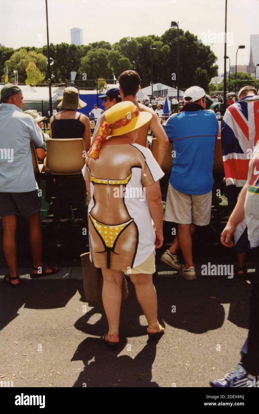 Spettatori alla Coppa Davis, Australia 1998 Foto Stock