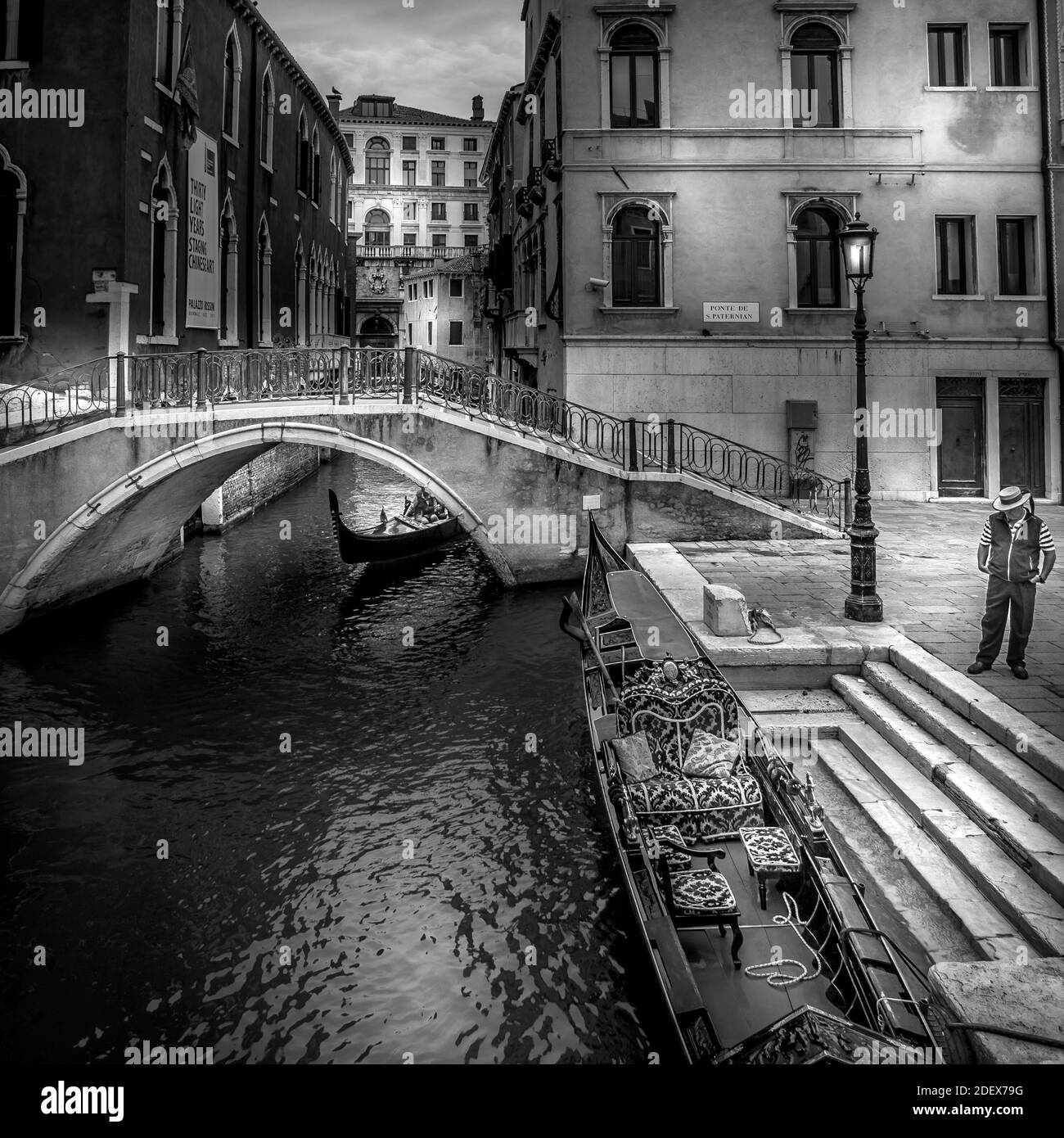 Gondoliere Foto Stock