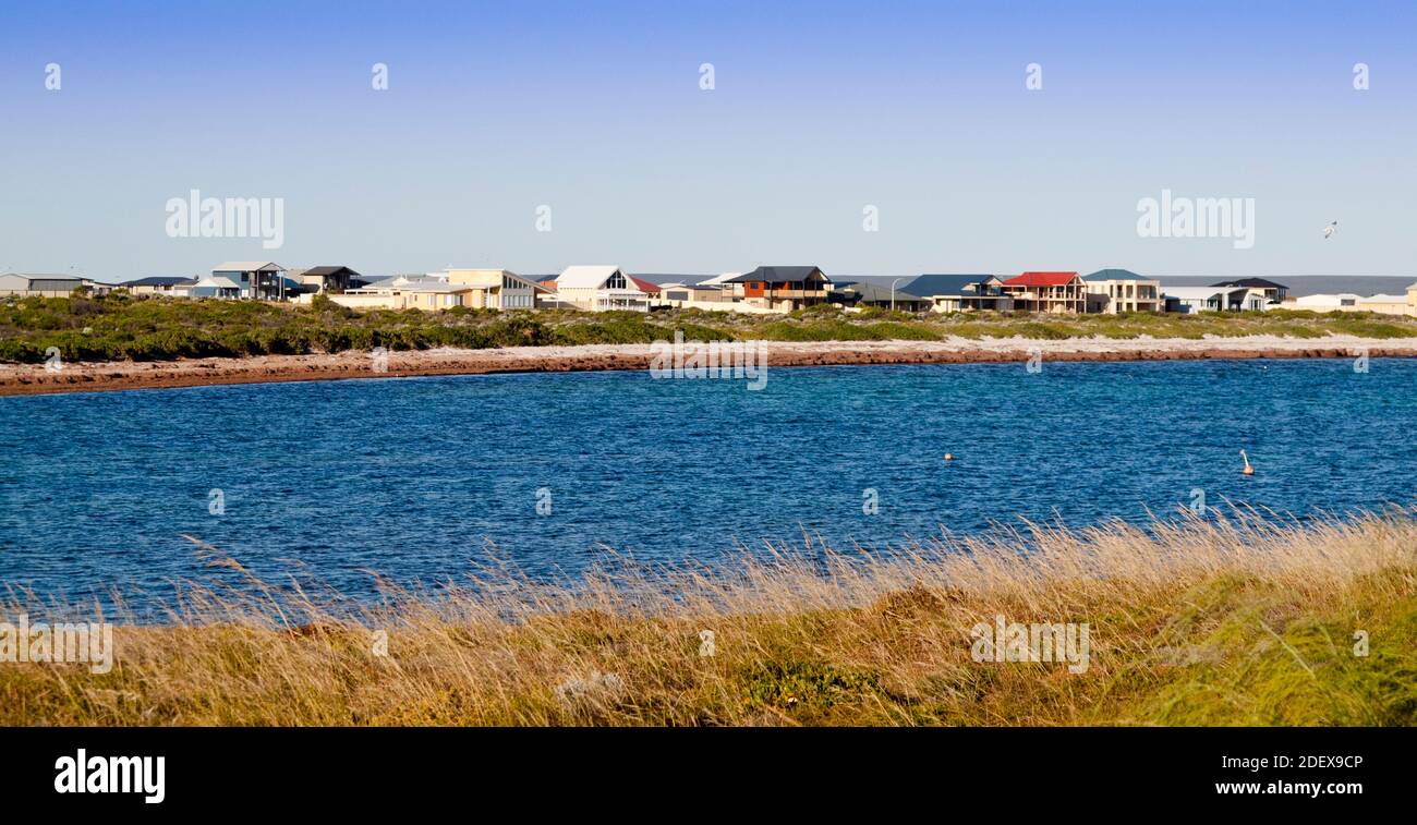 Casa moderna, Green Head, Turquoise Coast, Australia Occidentale Foto Stock