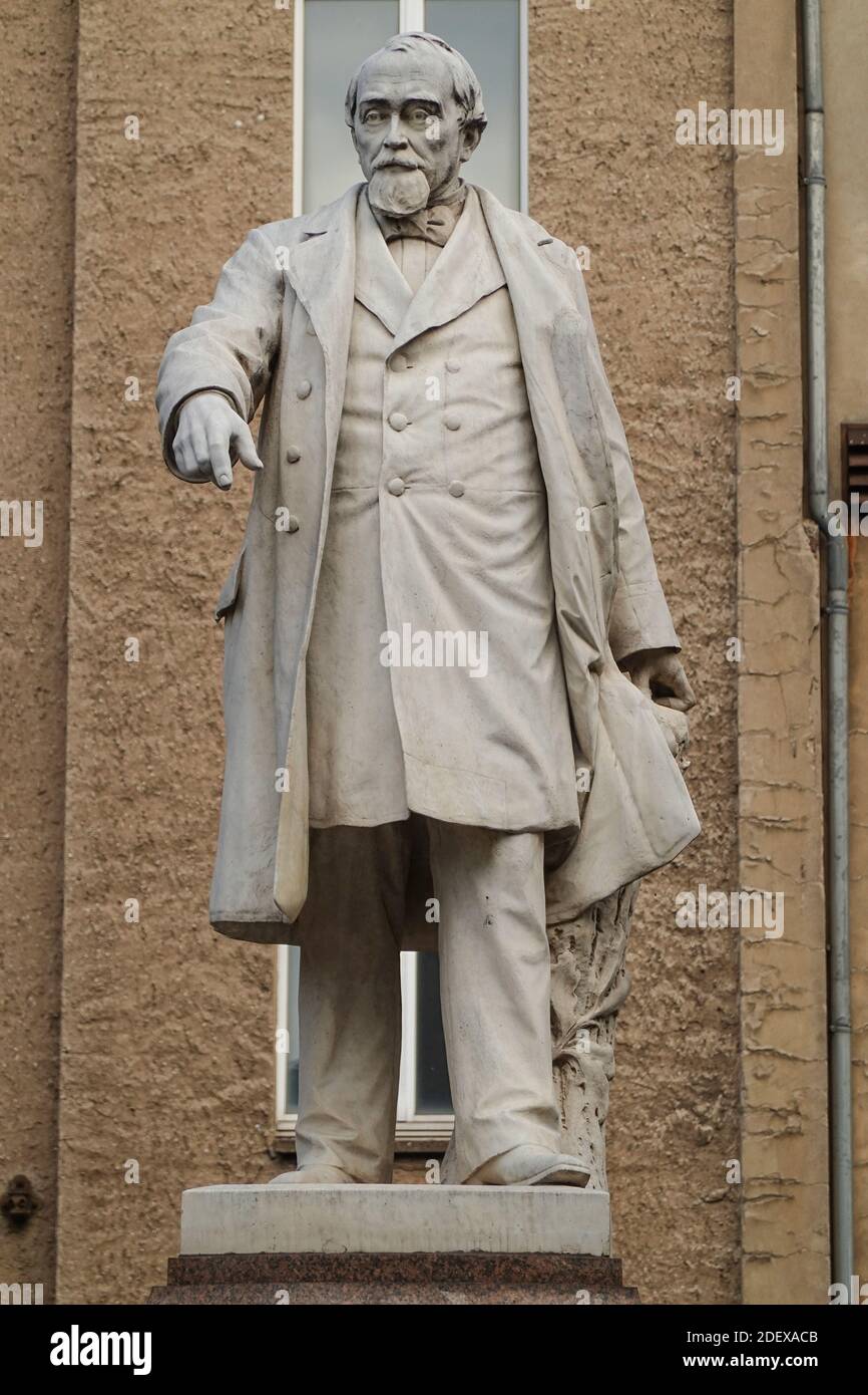 Denkmal Hermann Schulze Delitzsch, Schulze-Delitzsch-Platz, Mitte, Berlino, Germania Foto Stock