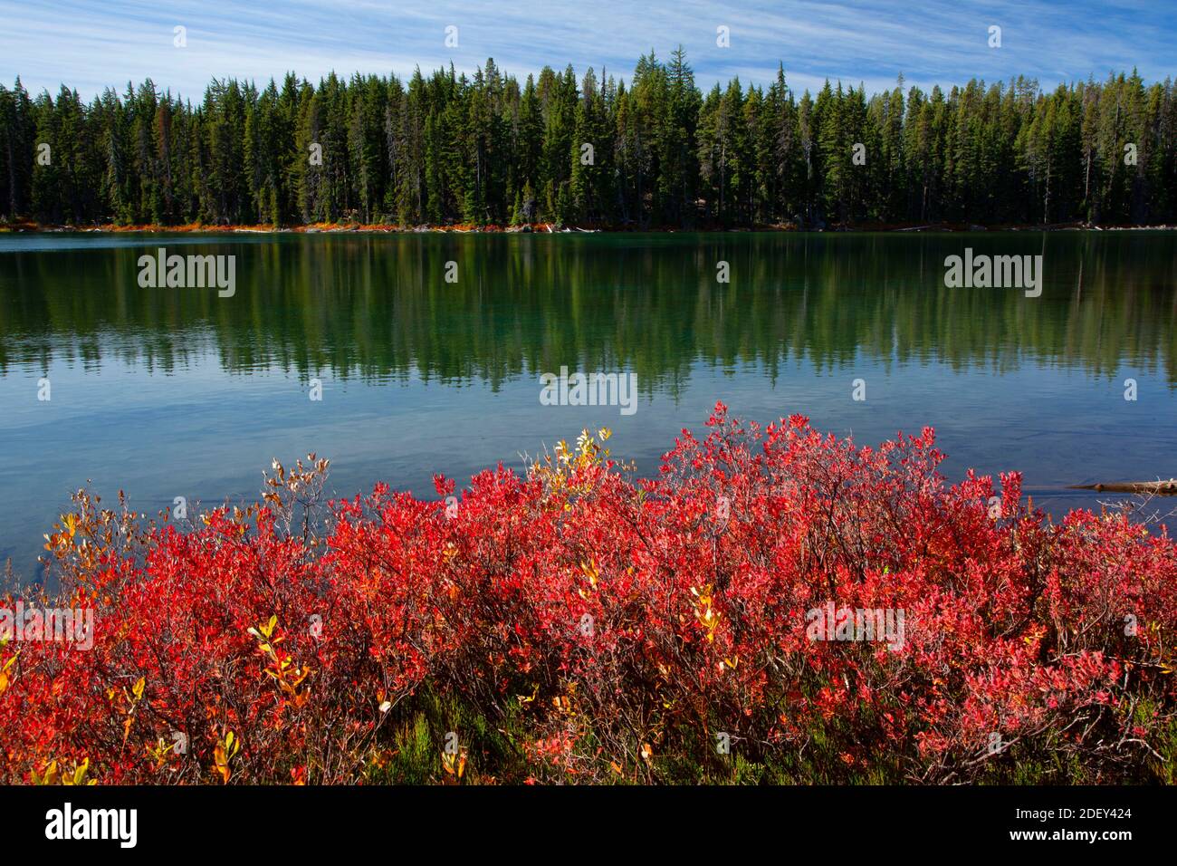 Heavenly Twin Lakes, Sky Lakes Wilderness, Winema National Forest, Oregon Foto Stock